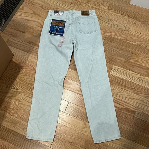 Vintage Y2K Deadstock NWT Jordache Relaxed Fit Denim Blue Jeans Men's 34x32 NEW - Picture 3 of 9